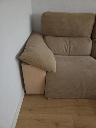 Sofá eléctrico chaise longue  izquierda beige