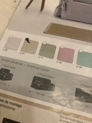 Funda Sofá 2 Plazas Universal beige