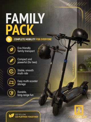 Pack 2 Patinetes Eléctricos | 2 Cascos | Facturas