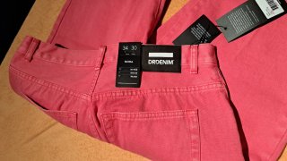 Pantalón vaquero mujer rosa