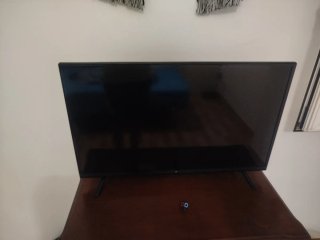 Mueble madera y TV 32"