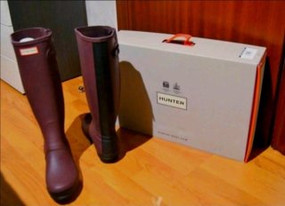 Botas Hunter Moradas con Cremallera