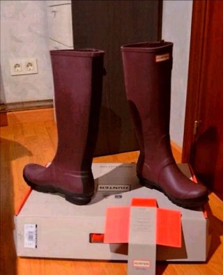 Botas Hunter Moradas con Cremallera