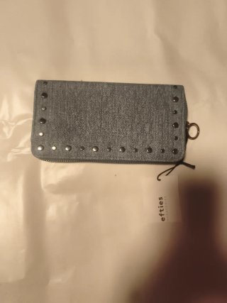 Cartera Mujer Lefties Azul con Tachuelas
