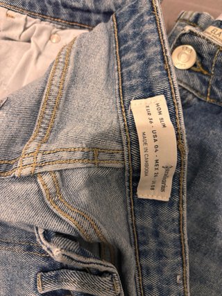 Pantalones Jeans Chica Talla 36 Negros2, blanco 1