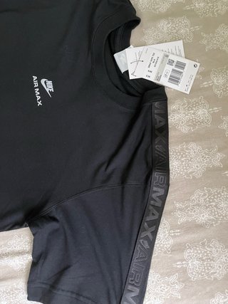 Camiseta Nike Air Max Negra Talla XS
