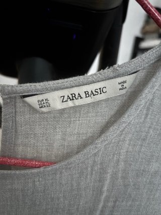 Vestido Zara gris M