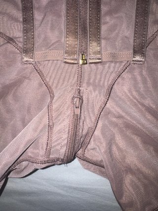 Faja Moldeadora Beige Cremallera Encaje