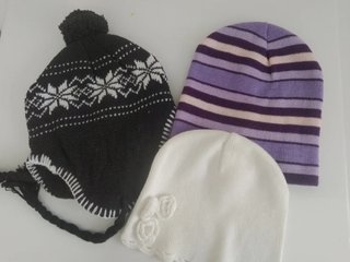Lote 3 Gorros Invierno Niña