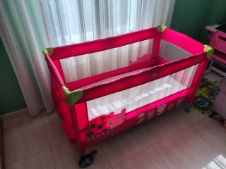 Minicuna con colchón premium