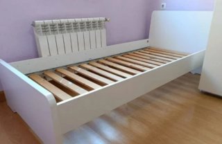 Cama Ikea Madera Blanca (sin colchón)