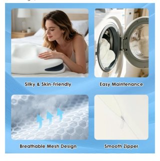 Almohada cervical nube blanca