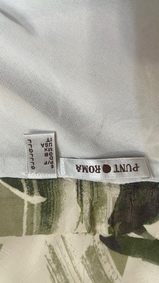 Falda Punto Roma Estampada Hojas