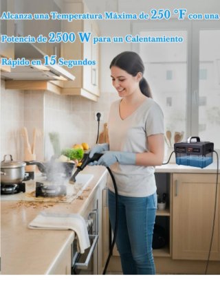 Vaporeta Limpieza Hogar 2500W 6 Niveles