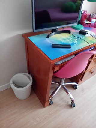 Mesa estudio madera cerezo