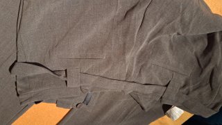 Pantalón gris talla L con cinturón