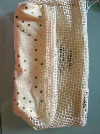 Pochette L'Occitane pois beige