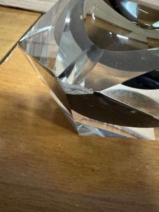 Posacenere vintage in vetro di Murano