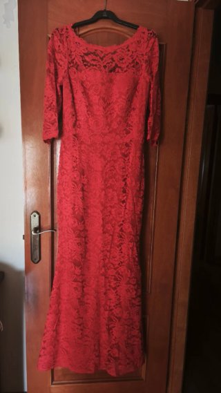 Vestido Rojo Pronovias Talla 42