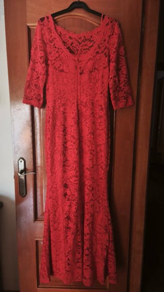Vestido Rojo Pronovias Talla 42