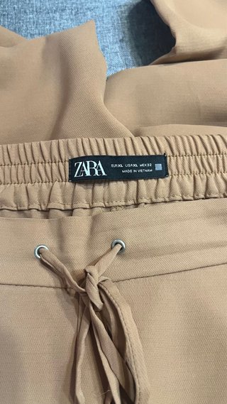 Pantalón Zara Marrón Talla XL