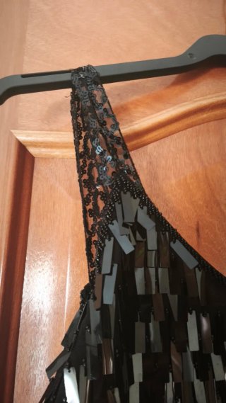Vestido pailletes Zara T.38