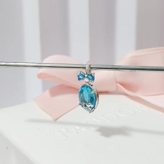 Colgante Pandora Azul con Circonitas