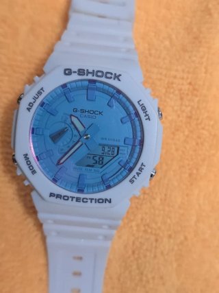 Reloj Casio G-Shock GA-2100 Blanco/Azul