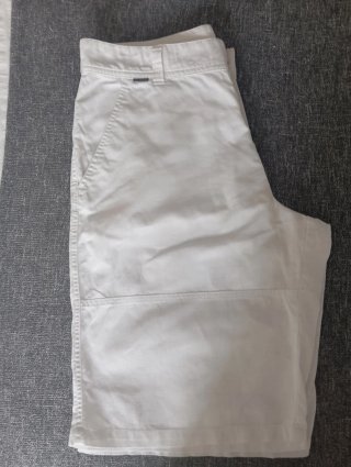 Bermuda Lino/Algodón Blanca T.44 5 Bolsillos