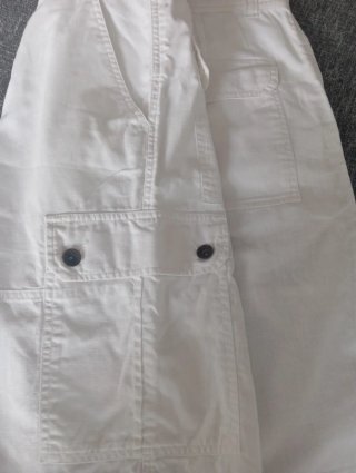 Bermuda Lino/Algodón Blanca T.44 5 Bolsillos
