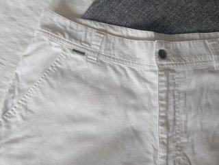 Bermuda Lino/Algodón Blanca T.44 5 Bolsillos