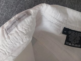 Bermuda Lino/Algodón Blanca T.44 5 Bolsillos