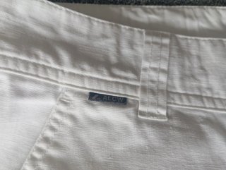 Bermuda Lino/Algodón Blanca T.44 5 Bolsillos