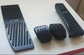 SIN TORNILLOS pedales M BMW Manual Negro/Plata