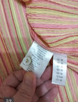 Blusa de manga corta de Canda, talla 54 ( 7XL)