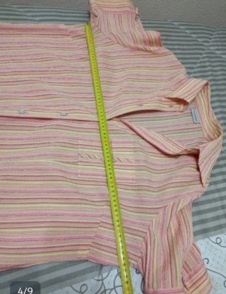Blusa de manga corta de Canda, talla 54 ( 7XL)