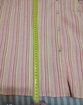 Blusa de manga corta de Canda, talla 54 ( 7XL)