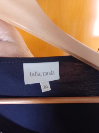 Top Talla y Moda Negro y Dorado Lentejuelas