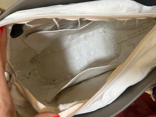 O bag Bolso Gris y Beige