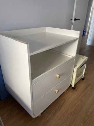 Cómoda cambiador bebé blanca de Ikea