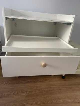 Cómoda cambiador bebé blanca de Ikea