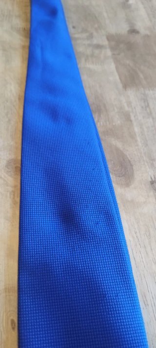 Corbata azul seda