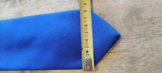 Corbata azul seda