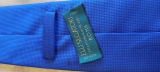 Corbata azul seda