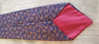 Corbata Paisley Azul y Rojo