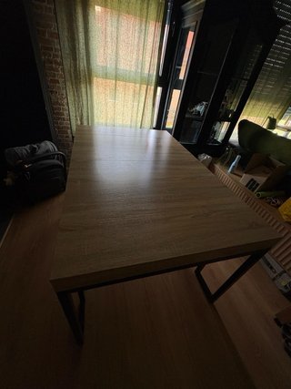 Mesa Comedor Industrial Extensible Madera Metal