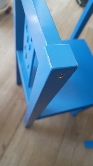 Mesa y Silla Infantil . Ikea Rojo/Azul