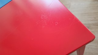 Mesa y Silla Infantil . Ikea Rojo/Azul