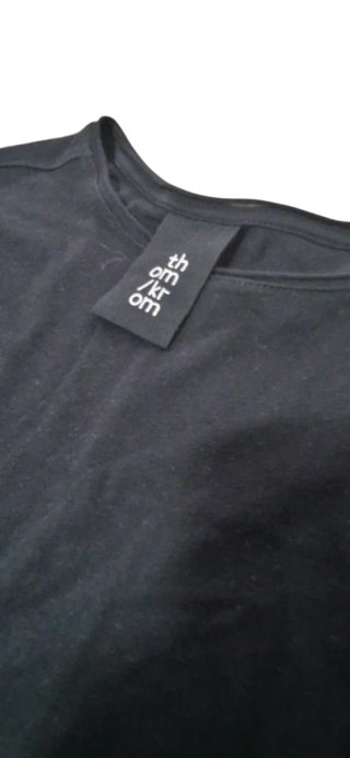 Camiseta Thom Krom manga larga M negra hombre