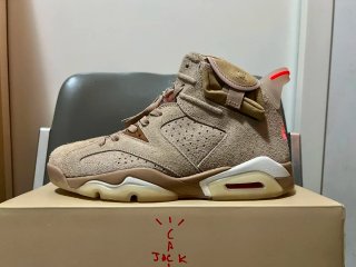 Jordan 6 x Travis Scott Marroni/Verdi